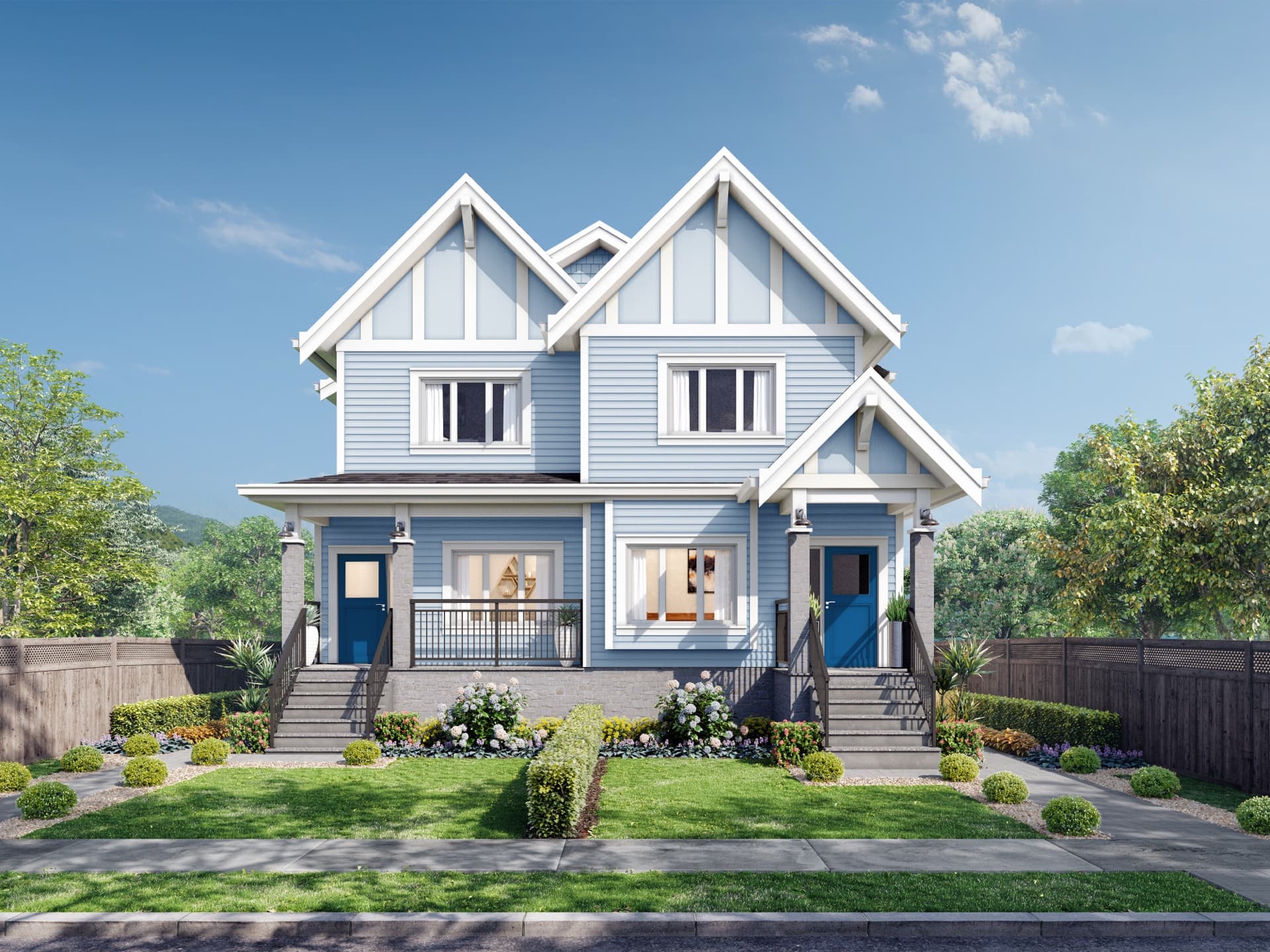 Exterior rendering — 2648 E 56th Avenue, Fraserview