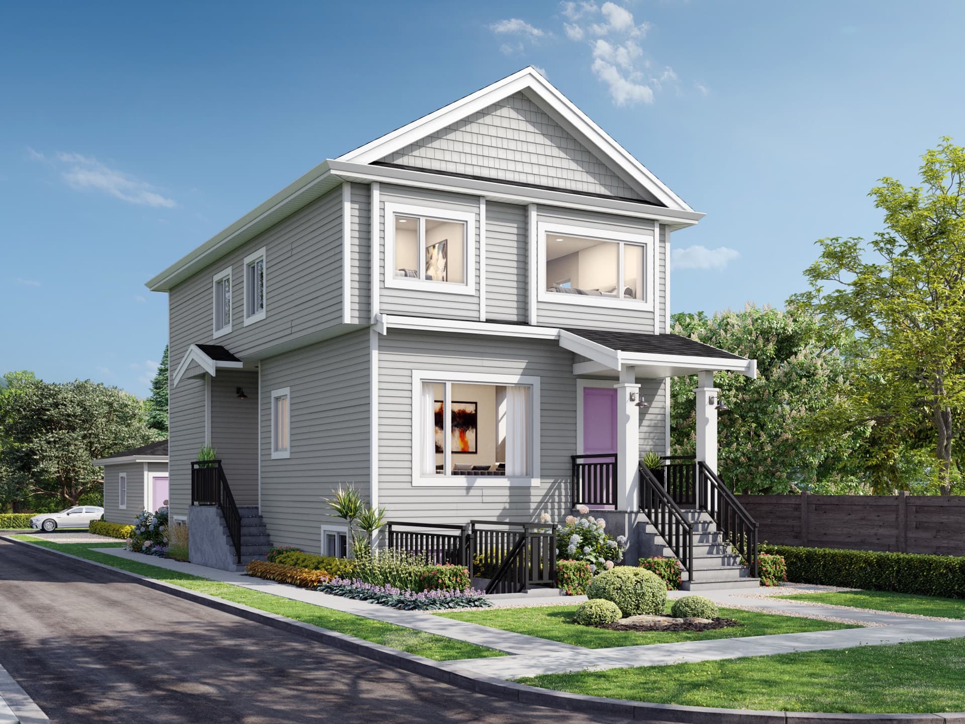 Exterior rendering — 670 E 52nd Avenue, South Vancouver
